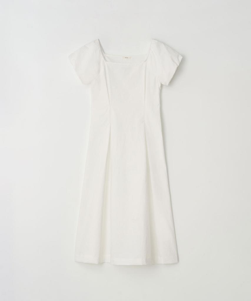 The Rye Square-Neck Dress (Ivory)