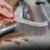 Non-Slip Grip Stainless Steel Wire Brush for Metal Rust Removal Cleaning Deburring Tool