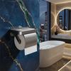 Wall-Mounted Paper Roll Storage Shelf No-Drill Toilet Paper Shelf Sturdy Tissue Rack  Washroom