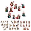 Christmas Horse Ornaments 2D Acrylic Vintage Horse Christmas Tree Hanging Decoration Western Theme Animal Ornaments for Xmas Tree Home Decor