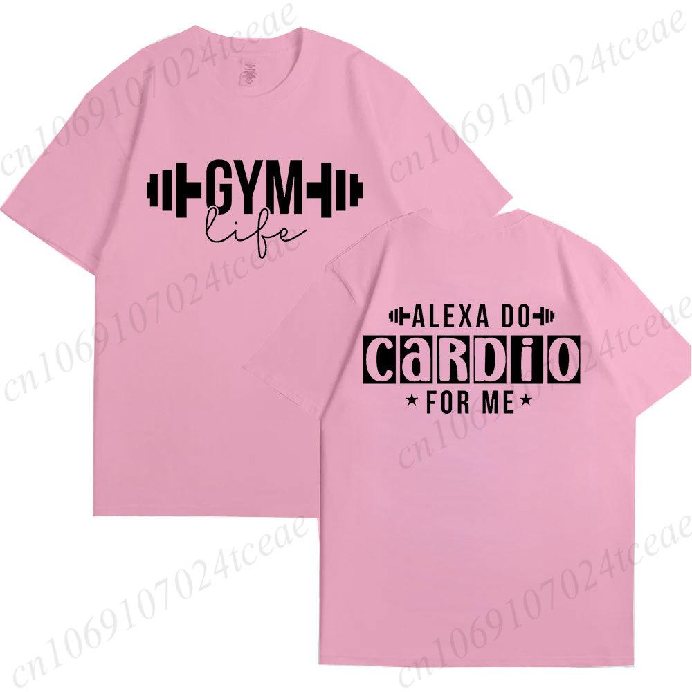 Funny Gym Life T-Shirts for Women Workout Summer Short Sleeve Tees Motivational Positive Tees Cute Exercise Fitness Tops