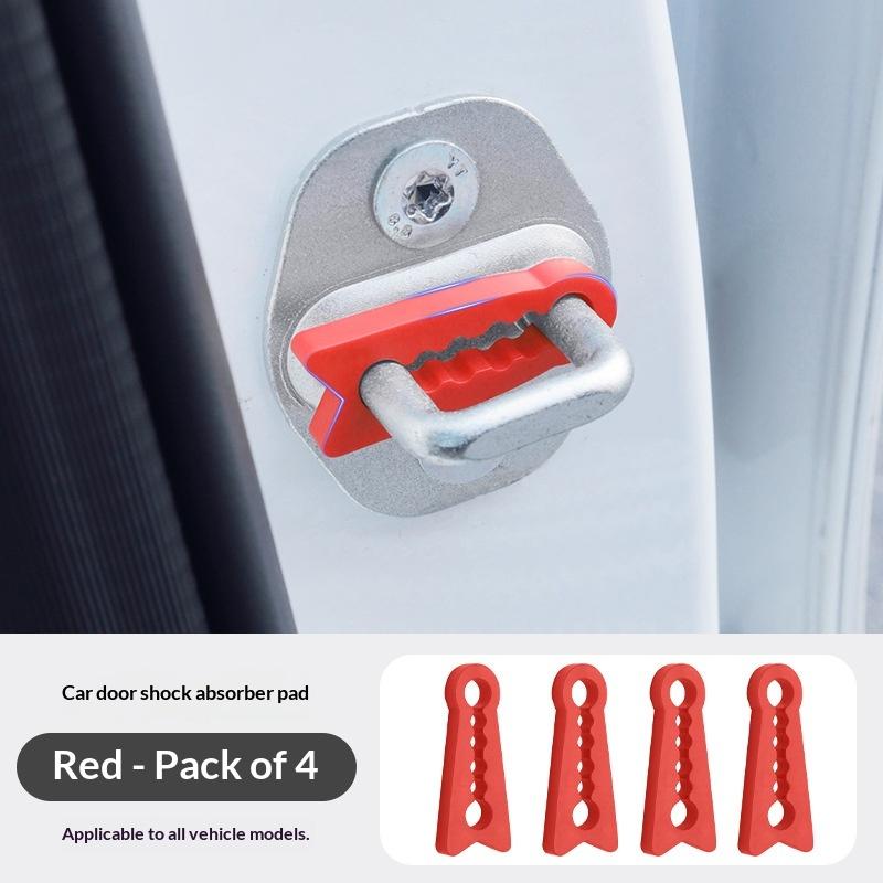 

2/4Pcs Thickened Anti-Collision Pad Car Door Lock Protective Cover For Car Door Lock Shock Absorber Pad Soundproofing Seal Mat