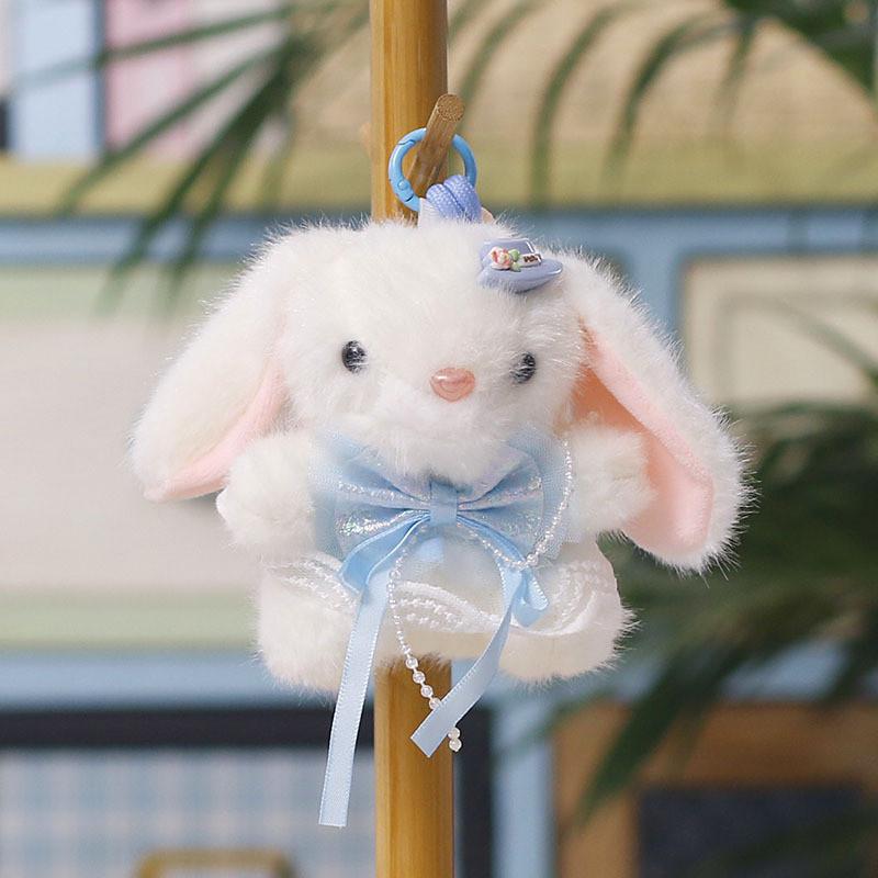 Plush Bunny Toy With Bowknot For Kids And Giftgiving