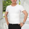 Breathable Slim Fit T Shirt for Women Belly Control Round Neck Short Sleeve Top Solid Color Daily Wear Sports Tee