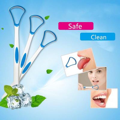 Raspador de Língua Escova Escova de limpeza bucal escova de limpeza Remover revestimento hálito