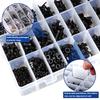 1500Pcs Flat Head Hexagon Socket Caps Screws Bolt Stainless Steels Countersunk Head Hexagon Drive Machine Screws Washers