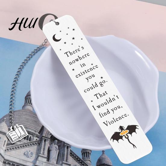 Elegant Metal Bookmark Pterosaur Bookmark, Stainless Steel Fourth Wing Design Page Marker with Dinosaur Black Tassel, Unique Literary Gift for