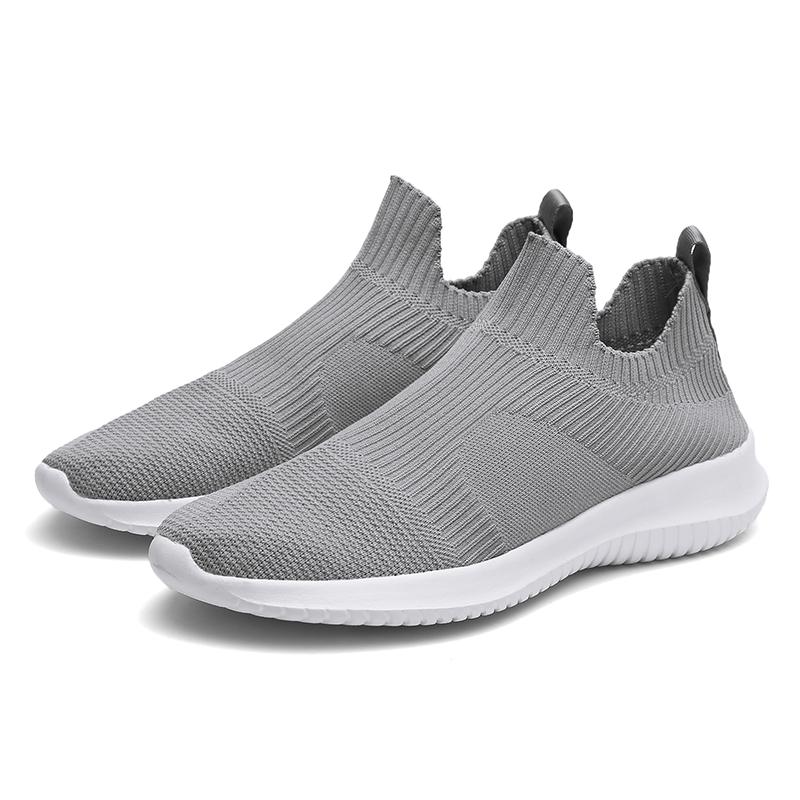 New men's shoes a slip-on ultra-light breathable plus size 46 flying woven socks shoes comfortable sports shoes for students