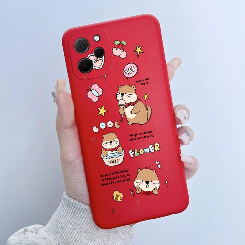 For Huawei Nova Y61 Case Soft Silicone TPU Cute Panda Phone Back Cover For Huawei Nova Y 61 62 Y61 Y62 Plus Case NovaY61 Fundas