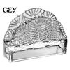 Anti-tip Paper Towel Dispenser Tissue Holder, Crystal Glass Modern Style, Durable Scratch-Resistant Napkin Holder for Restaurant Organizer,