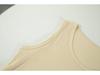 Women's Plus Size Ice Silk Ribbed Sleeveless Tank Top with Wide Shoulders, Round Neck, Ideal for Summer Outerwear or Innerwear.