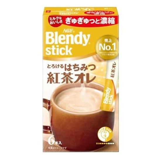 AGF Blendy Stick Melting Honey Black Tea Latte 6 sticks boxes Milk TeaHoney