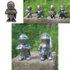 Medieval War Resin Crafts Miniature Gnome Knight Sculpture Decorative Figurine For Home And Garden Display
