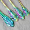 8Pcs Colorful Cutlery Set 304 Stainless Steel Dinnerware Set Knives Fork Spoon Dinner Flatware Set Western Kitchen Tableware Set