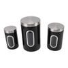 3PCS Kitchen Canisters Set Kitchen Jars With See Window Airtight Coffee Container Tea Organizer