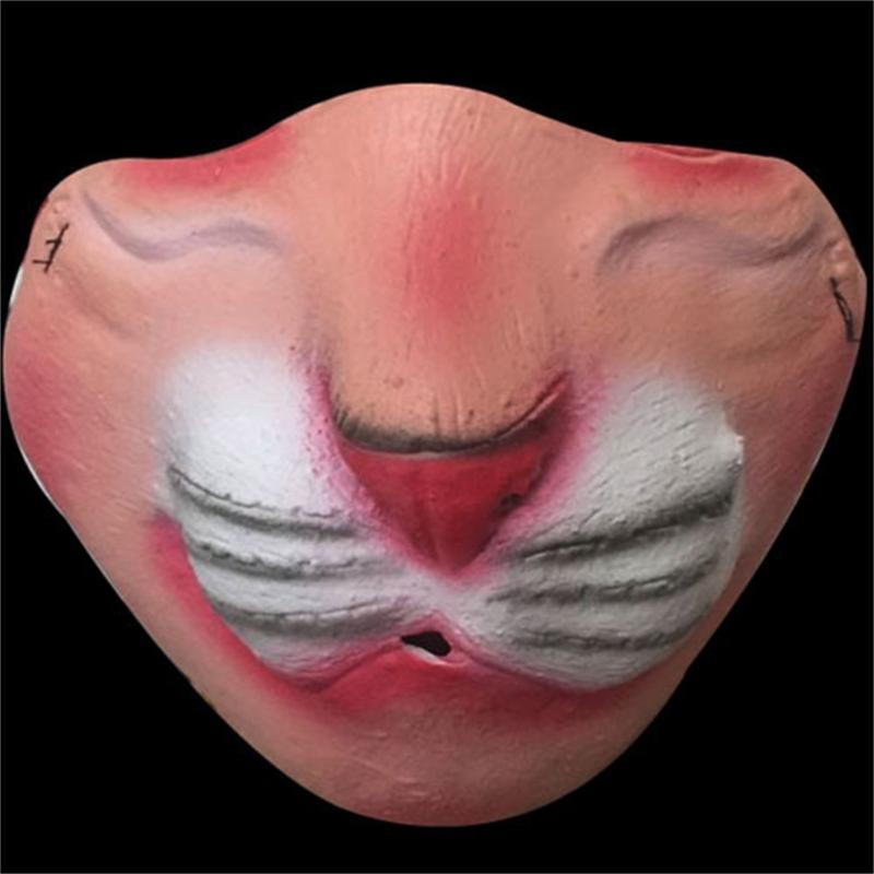 Latex Half Face Costume Mask Set for Group Photos, Cosplay Use, Stage Scenes and Theme Gathering Party Supplies