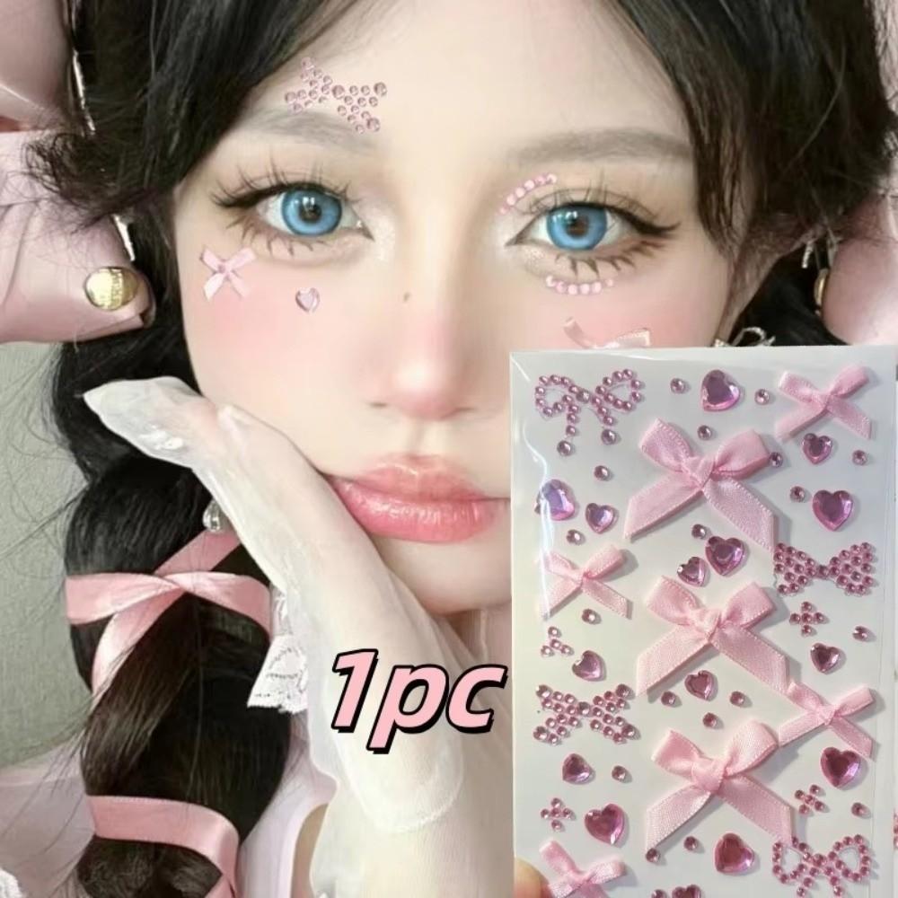 Waterproof Face Gem Sticker Sparkling Face Tattoo Sticker Fashion Makeup Sticker  Music Festival