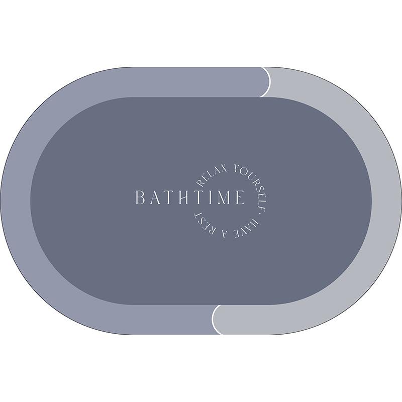 Bathroom Moisture-wicking Foot Mat Toilet Simple Diatom Mud Floor Mat Bathroom Moisture-wicking Slip-resistant Quick Drying Foot Mat