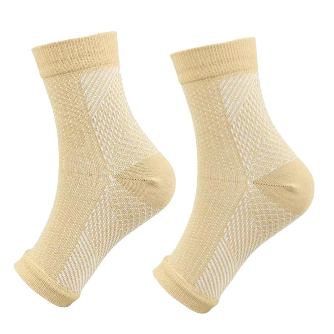 

1Pair Compression Sports Sock Sleeves Elastic Lightweight Ankle Support Brace For Fitness Running L-XL