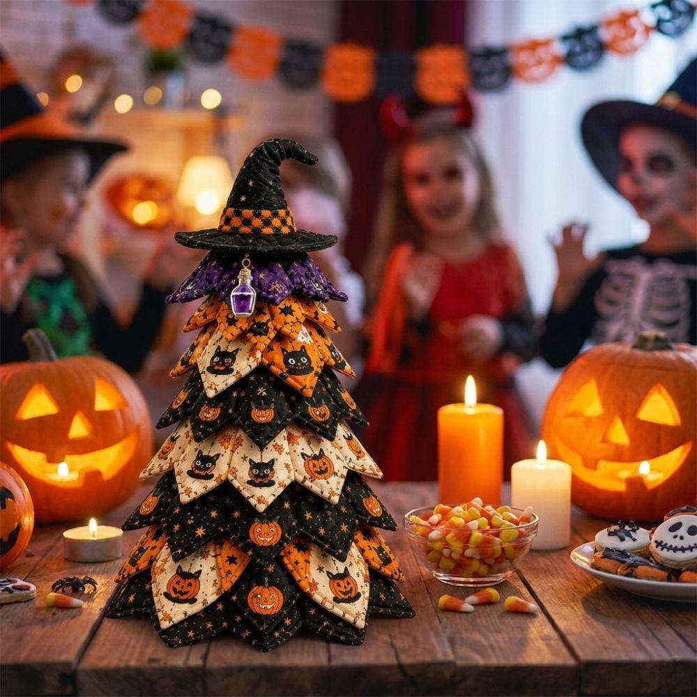 Kit Albero Trapuntato Vintage di Halloween Cucito a Mano Albero del Festival Festa di Halloween