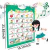 Kids Talking Alphabet Poster with Numbers Animals Music | Educational Learning Wall Chart Toy for Toddlers & Preschool