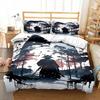Japanese Samurai Bedding Set Soft Duvet Cover Set Men Teen Bedroom Single Double King Size Duvet Cover Pillowcase Boy Gift