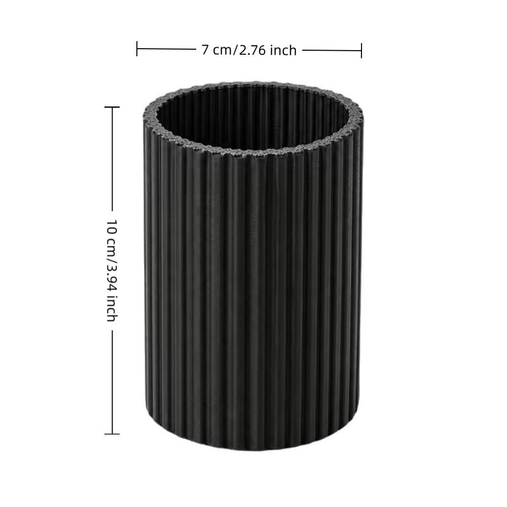 3D Printed Striped Pen Holder Minimalist Desk Stationery Storage Pencil Holder  Bathroom Storage