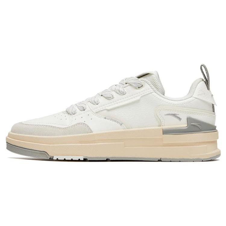 

Anta Bump Anti Slip Wear Resistant Low Top Skateboard Shoes Women s White 36