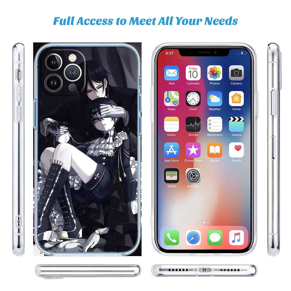 Black Butler Phone Case for Motorola G14 G15 G24 G30 G31 G32 G34 G41 G42 G51 G52 G50 G60S G60 G62 G72 G71 G73 G84 G85 G200 E32