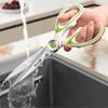 Multifunctional stainless steel kitchen scissors strong chicken bone scissors household extended models of food scissors barbecu
