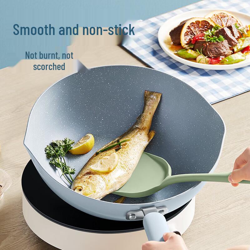 COOKER KING 28cm Glacier Blue Non-stick Wok