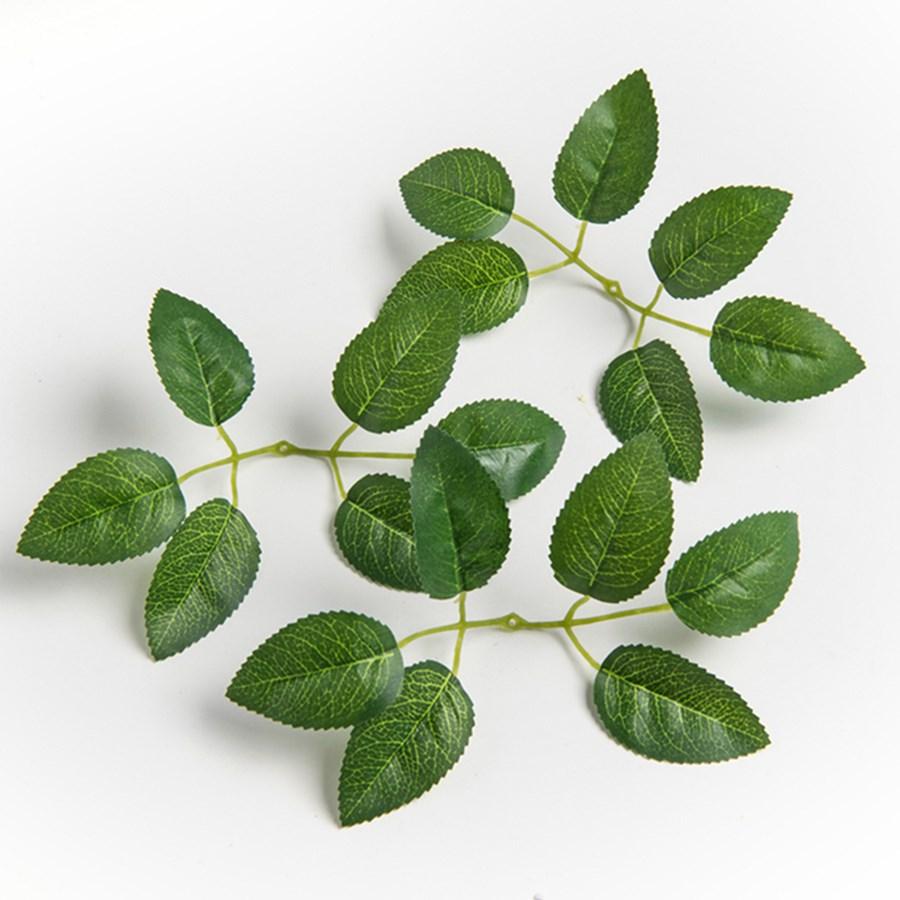 20/40pcs Artificial Plant Pieces Silk Rose Leave Fake Wedding Decor Wreath Festival Decora Home Yard Diy Gifts Box  Flowers Prop