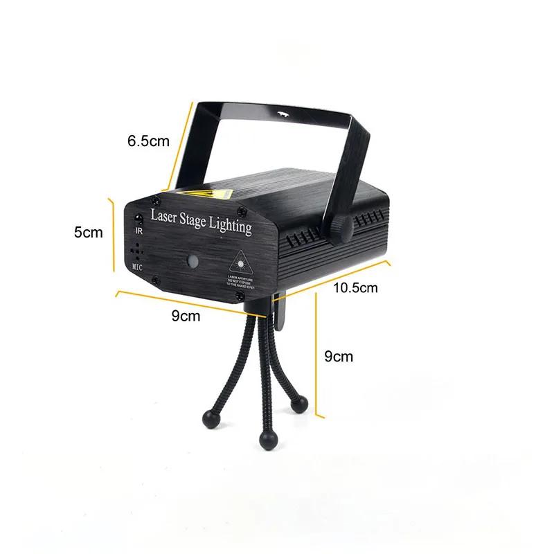 LED Stage DJ Laser Disco Light Projector Sound Activated Remote Control Flash Party Christmas Lighting