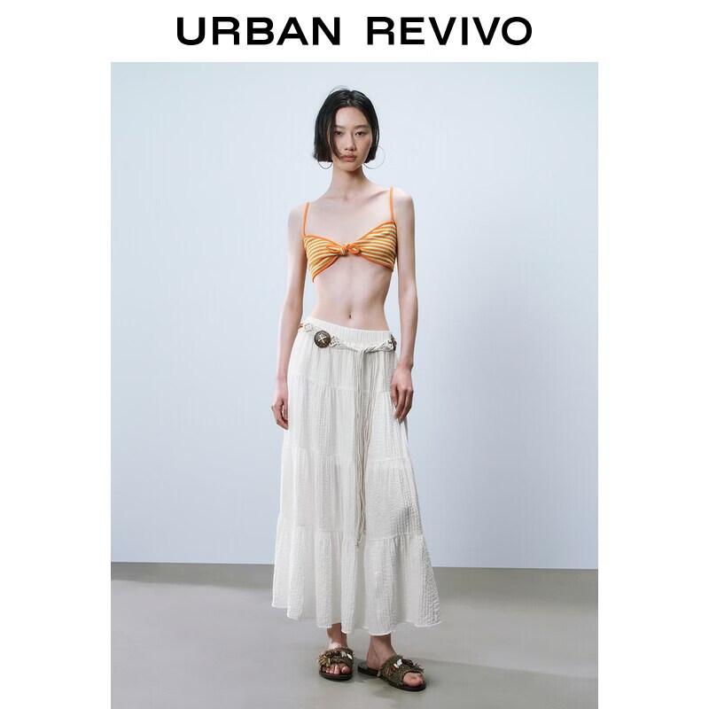 UR Spliced Pleated High-Waisted Skirt XS