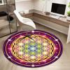 1Pc Tree of Life Circular Print Rug - home decoration Carpet For Living Room Bedroom Flooring Computer Chair Area Rug