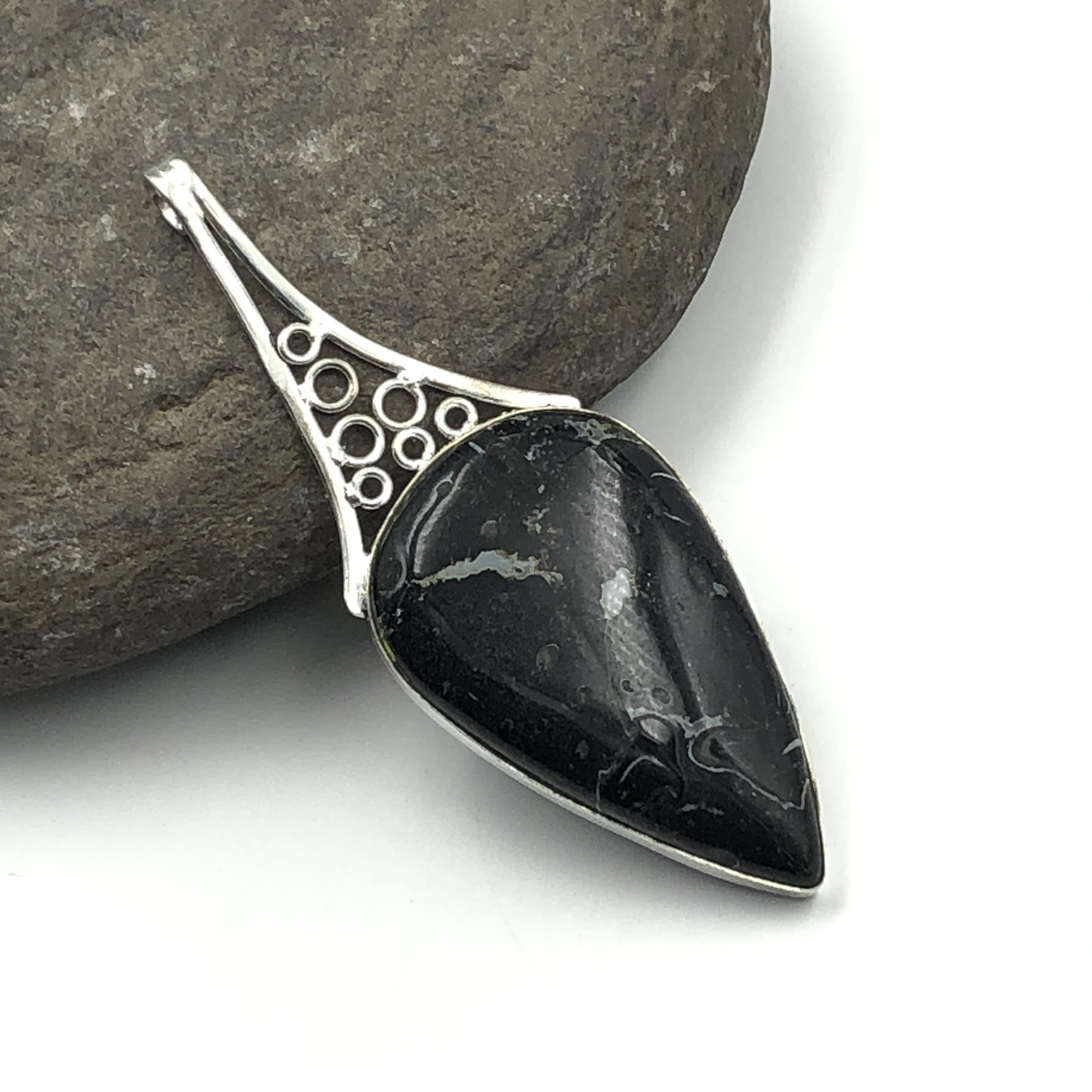 

Natural Botswana Agate Gemstone 925 Sterling Silver Jewelry Pendant 3.26 AJP-423