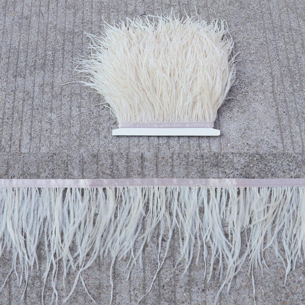 Thickened Encryption Ostrich Hair Cloth Edge 10-15Cm Feather Clothing Skirt Accessories