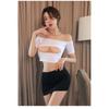 Erotic Lingerie Tight Secretary Uniform Sexy Beauty Open Chest Bag Hip Nightclub Dress Erotic Sexy Lingerie Woman Clothing