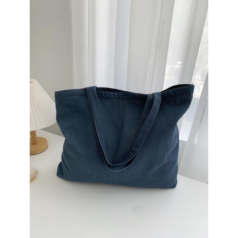Large-capacity Tote Bag with A Laid-back Style Fashionable and Retro Minimalist Single-shoulder Bag