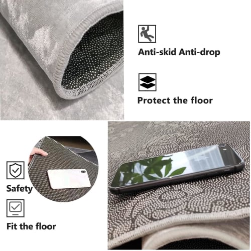 Kitchen Rug, 80 x 180 cm (32.2 x 76.6 inches), Long, Anti-Slip, Anti-Slip, for Safety of Children, Seniors, and Pets, Compatible with Underfloor Heati