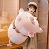 Squishy Pink Fatty Piggy Pig Doll Plush Toy Down Cotton Stuffed Eyes Closed/Open Cartoon Animal Lying Plushie Bolster Gift