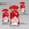 Large Pcs 50 Christmas Sacks Party Gift Bags Drawstring Wrap Storage Present