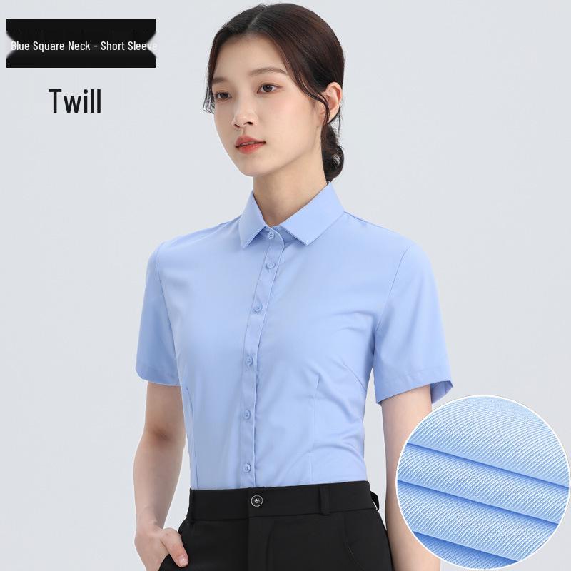 Cămașă Profesională cu Mânecă Lungă Albă pentru Femei - Primăvară/Toamnă Stil Coreean Croială Slim Top Formal