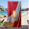 Asciugamano da Spiaggia Stampa Calcio Olanda Asciugatura Rapida Super Assorbente Morbido Asciugamano da Bagno per Nuoto Spiaggia Viaggio Souvenir Regalo
