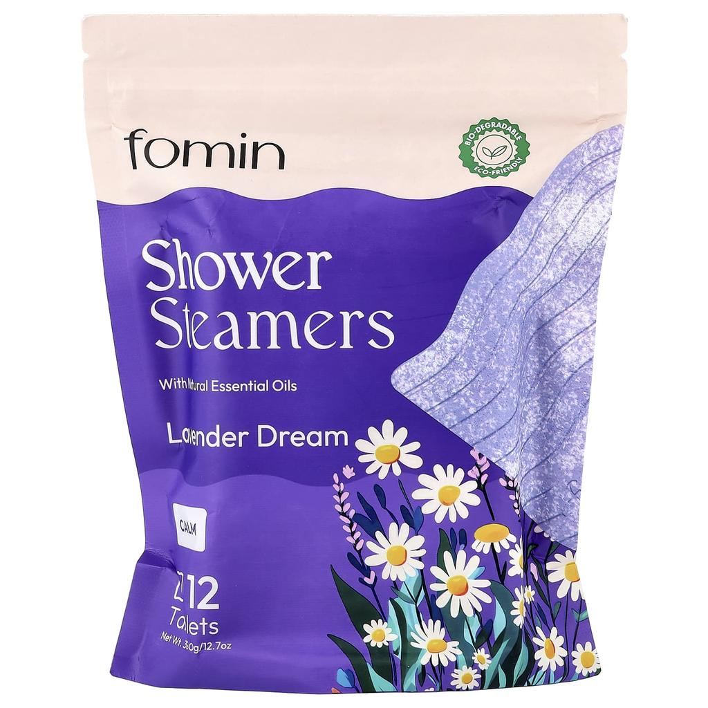 fomin, shower steamer, lavender dream, 12 tablets