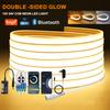 פס לד COB ניתן לעמעום 12V 24V Tuya Wifi Bluetooth סרט ניאון גמיש 320LED אור לינארי גבוה עמיד למים תאורת לד COB