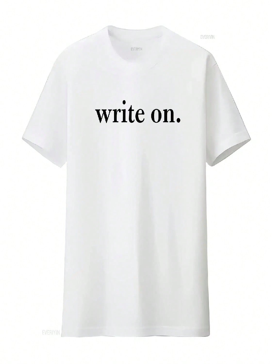 Writer Crewneck T Shirt Write On Funny JournalisT Novel For NovelisT Vintage Washed Designer Clothes Top For Everyday Wear S разноцветный