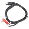 Plug and Play 8 Pin Din To 2RCA Adapter Professional 8 Pin Male To Female 2RCA  Sound Equipment