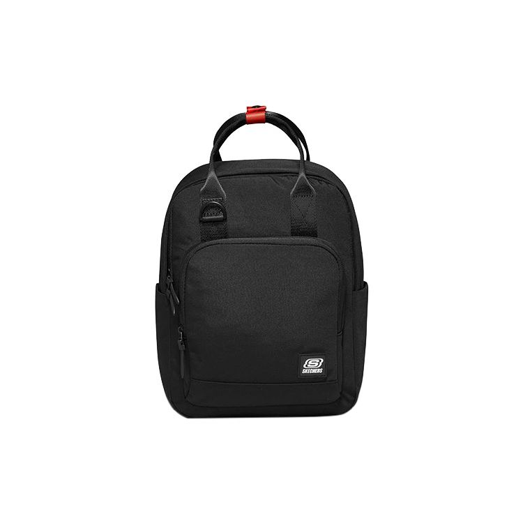 Skechers Casual Sports Brand Logo Zipper Closure Fabric Tote Bag Backpack Unisex backpack Black L221U136-0018 Black