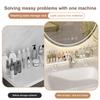 Household Mirror Front Toilet Rack Bathroom Washstand Wall-Mounted Faucet Non-Punching Sink Storage Multifunctional Fashion